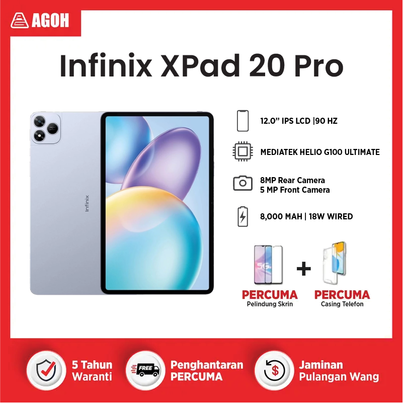 INFINIX XPAD 20 PRO BLUE Agoh - Malaysia Most Trusted Mobile Phone Shop