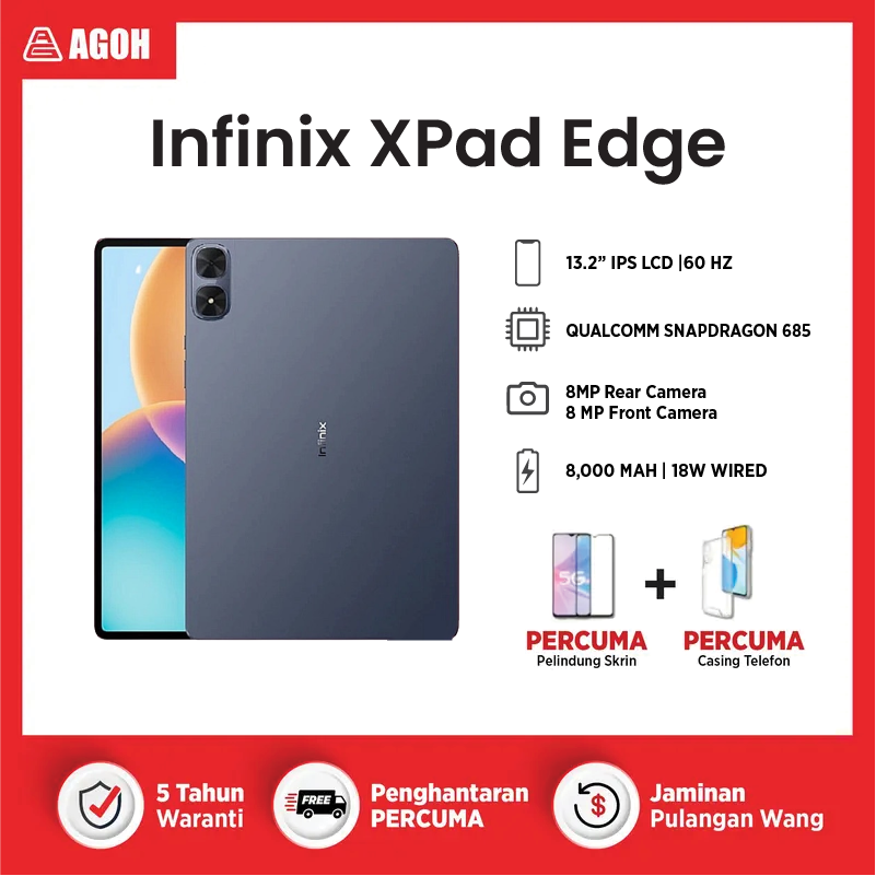 INFINIX XPAD EDGE BLUE Agoh - Malaysia Most Trusted Mobile Phone Shop