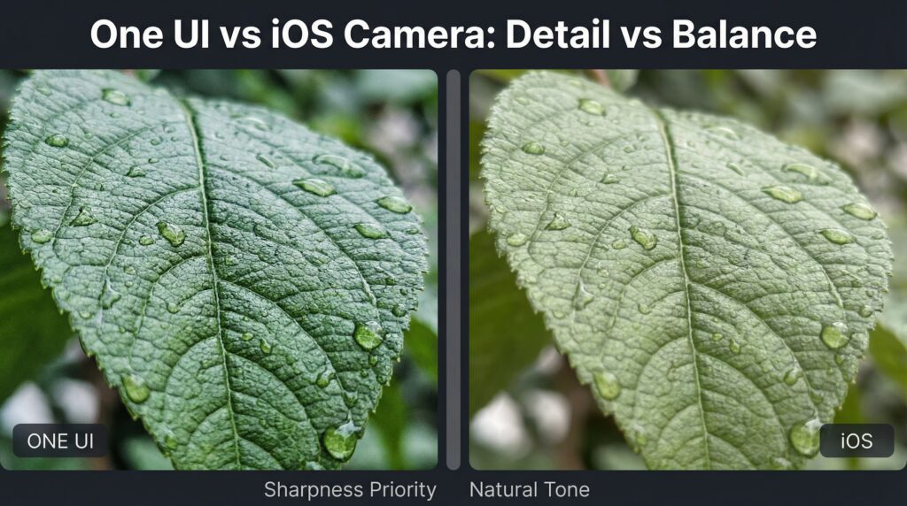 one ui vs ios camera